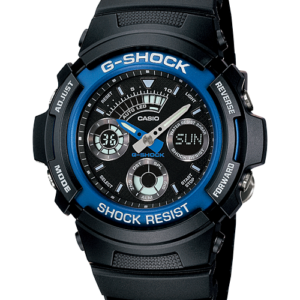 G-SHOCK MENS 200M STANDARD Blue AW-591-2ADR