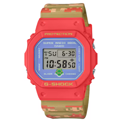 DW-5600SMB-4DR_1 G-Shock Watch Super Mario Bros Edition Model DW-5600SMB-4DR